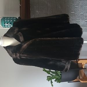 Wm. A. Lewis Vintage Made in England Medium Faux Fur Driving Jacket